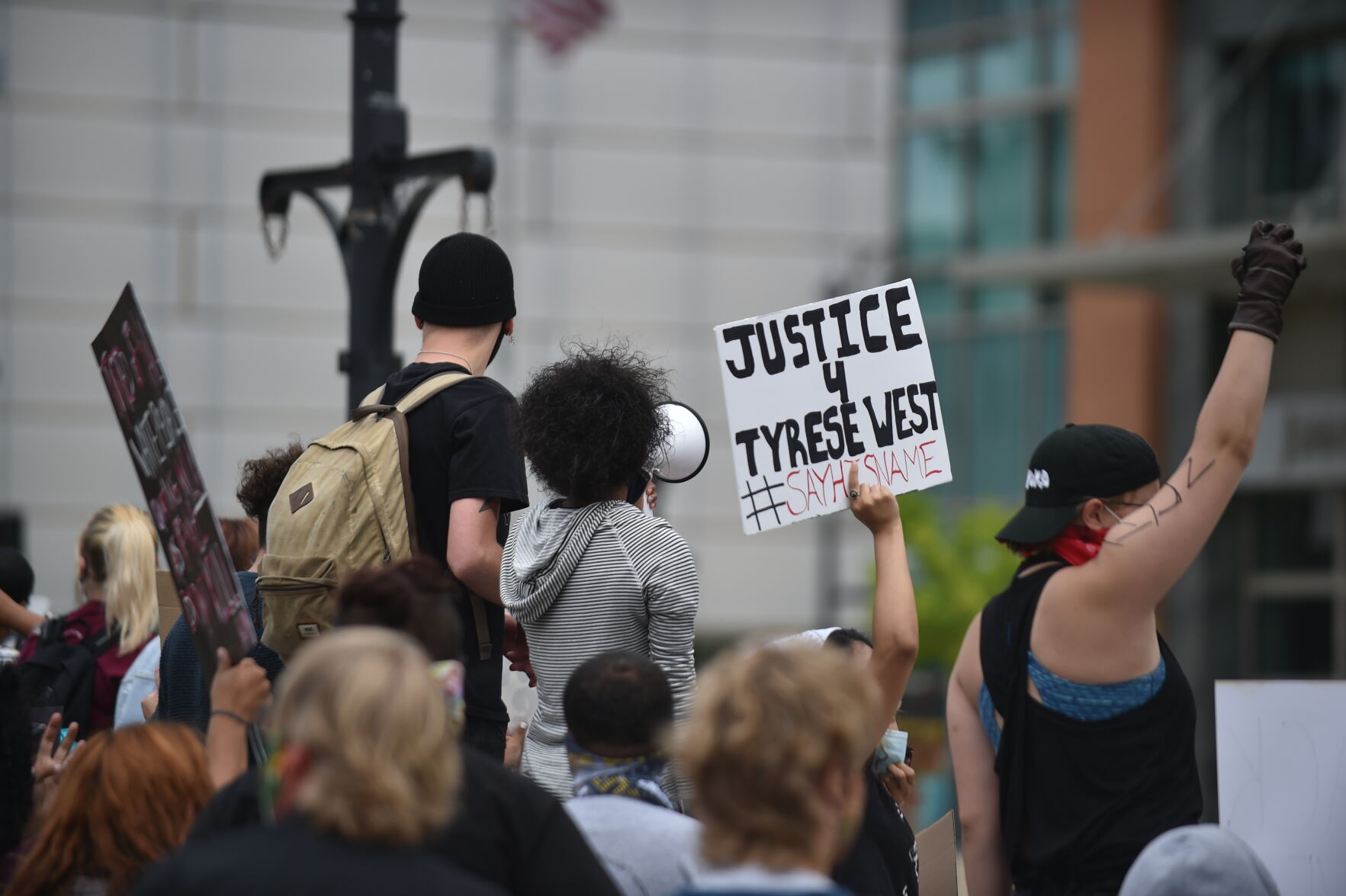 Monday's protest